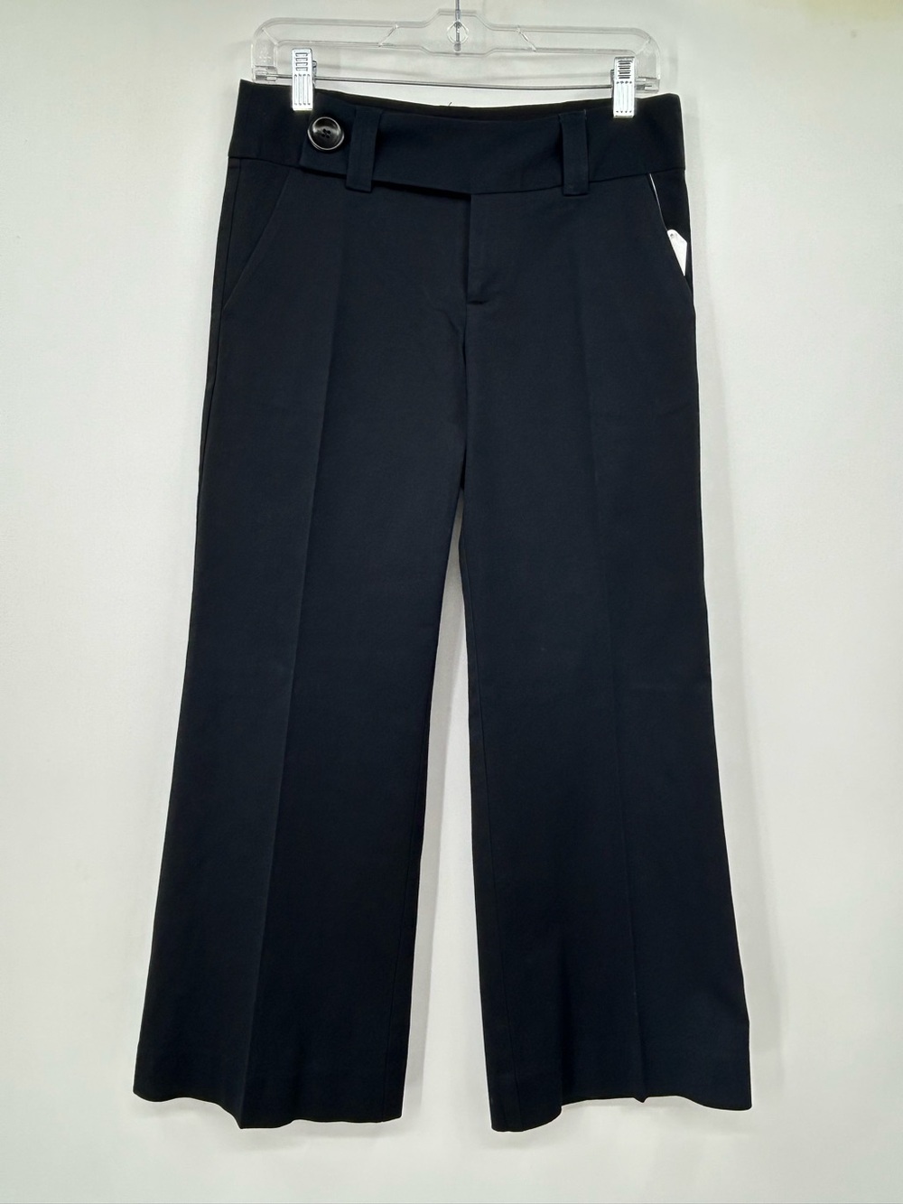 Trina‎ Turk Low Rise Blue Wide Leg Pants Sturdy Cotton Size 4